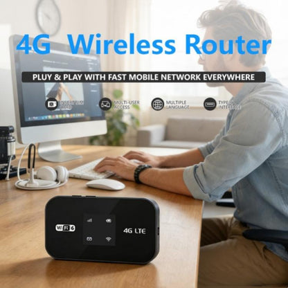 MF967P-E 300Mbps Portable Hotspot 4G LTE Mobile WiFi 6 Router Eurasian Version with Color Light, MF967P-E