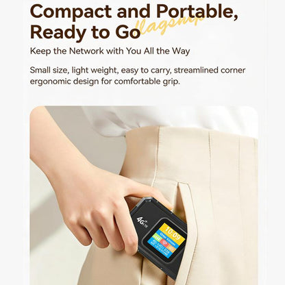 MF967B-E Color Display 300Mbps WiFi6 Portable 4G LTE Mobile Hotspot Router Eurasian Version, MF967B-E