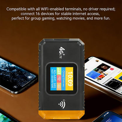 MF967B-E Color Display 300Mbps WiFi6 Portable 4G LTE Mobile Hotspot Router Eurasian Version, MF967B-E