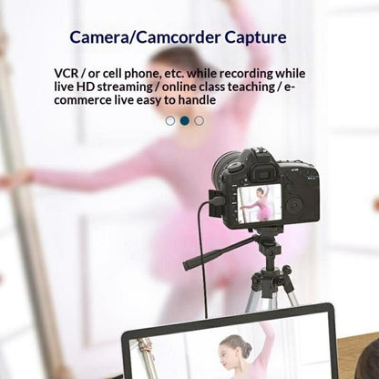 HU-08A 1080P 60Hz HD Capture Adapter HDMI to USB 3.0 / Type-C 2 in 1 Video Capture Card, HU-08A