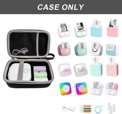 Mini Pocket Printer Protective Case Portable Hard Storage Case for Memoking T02 / Phomemo M02 / M02S / M02 Pro / Q30S