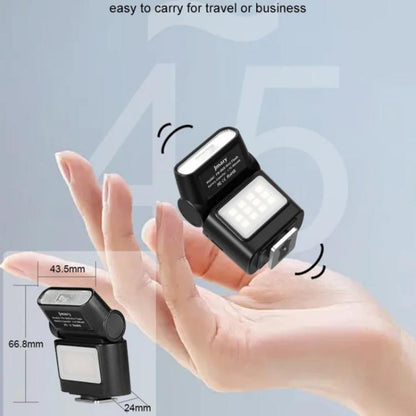 JMARY FM-06R For Camera Mini Flash Fill Light Hot Shoe Mount 300mAh Rechargeable LED Light