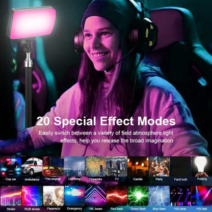 JMARY FM-180RGB For Photography DSLR Camera RGB LED Video Light 20W Fill Light