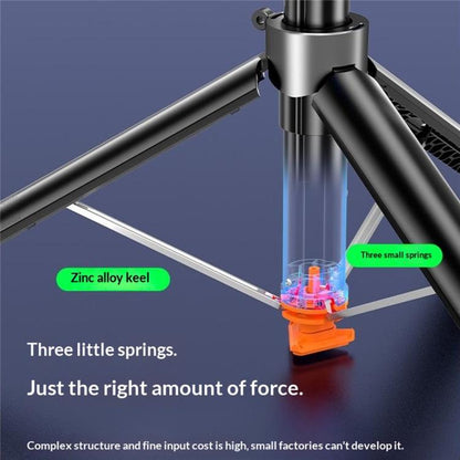 T02TK Bluetooth Remote Control Phone Tripod Stand 360 Degrees Rotation Selfie Stick Tripod