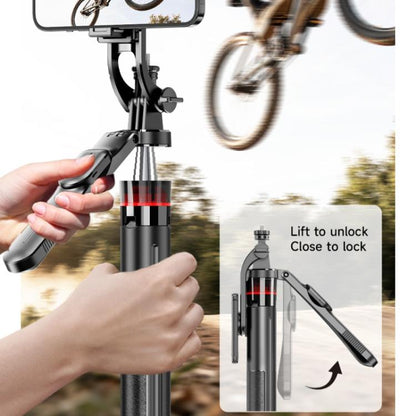 F05 For Photography Vlogging Remote Control Phone Holder Extendable Selfie Stick Tripod Stand, F05