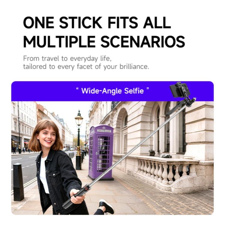 F05 For Photography Vlogging Remote Control Phone Holder Extendable Selfie Stick Tripod Stand, F05