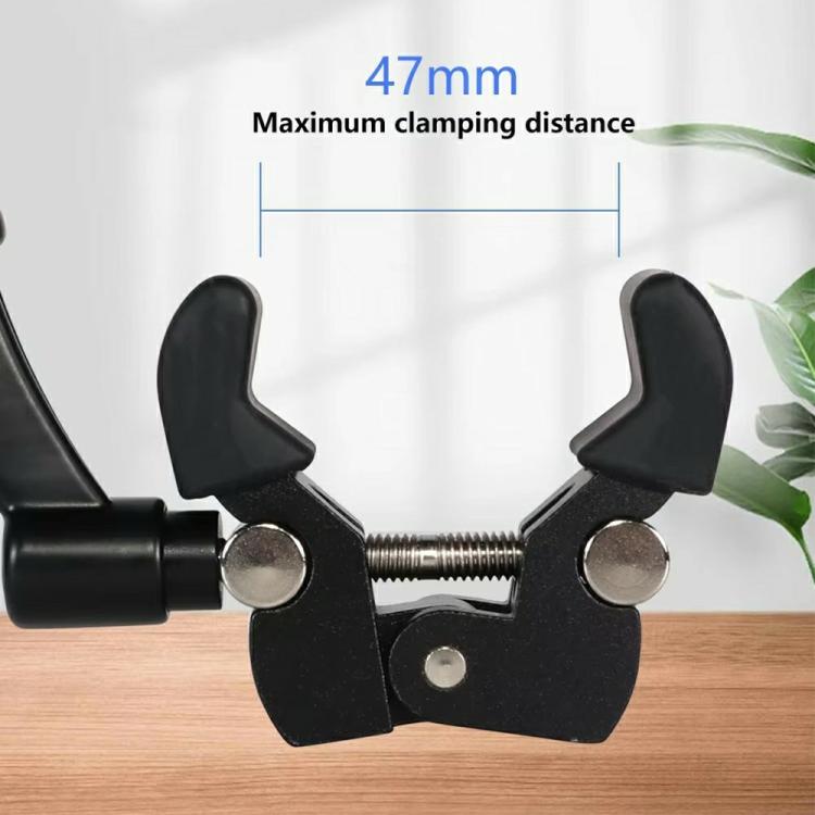 Z039 Photography Clamp 1/4 and 3/8 Thread Crab Pliers Clip For DSLR Cameras