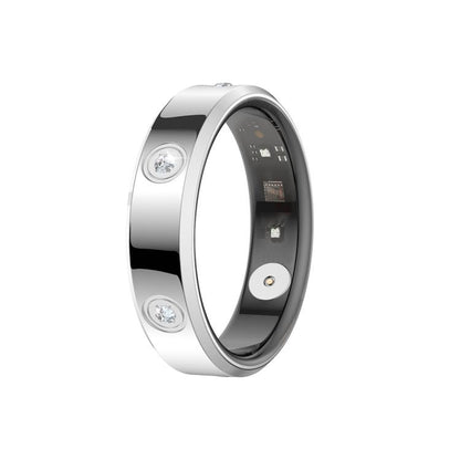HR01 SIZE 6 Smart Ring, Support Heart Rate / Blood Oxygen / Sleep Monitoring / Female Menstrual Cycle, SIZE 6