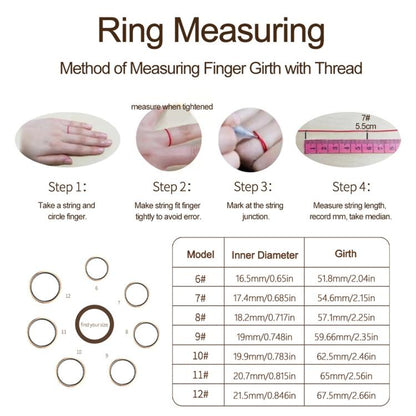 HR01 SIZE 6 Smart Ring, Support Heart Rate / Blood Oxygen / Sleep Monitoring / Female Menstrual Cycle, SIZE 6