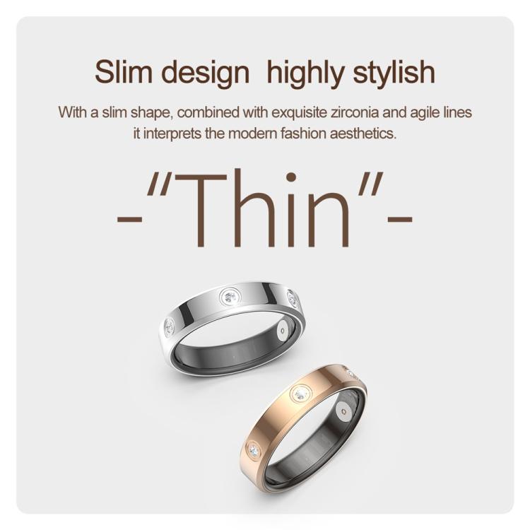 HR01 SIZE 10 Smart Ring, Support Heart Rate / Blood Oxygen / Sleep Monitoring / Female Menstrual Cycle, SIZE 10