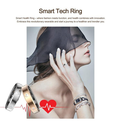 HR01 SIZE 10 Smart Ring, Support Heart Rate / Blood Oxygen / Sleep Monitoring / Female Menstrual Cycle, SIZE 10