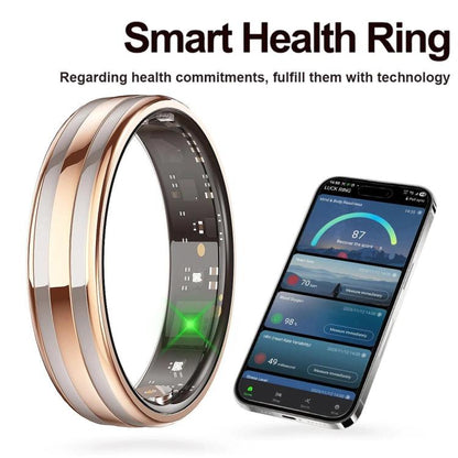 HR02 SIZE 6 Smart Ring, Supports Health Monitoring / Female Menstrual Cycle / Gesture Control, SIZE 6