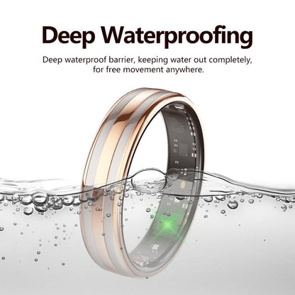 HR02 SIZE 9 Smart Ring, Supports Health Monitoring / Female Menstrual Cycle / Gesture Control, SIZE 9