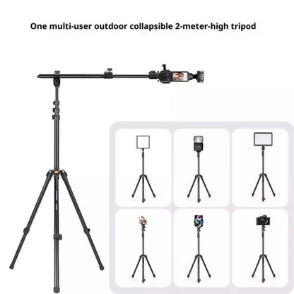 YUNTENG VCT-5288 Overhead 360 Degree Adjustable Crossbar Tripod 205cm Extended Tripod, VCT-5288