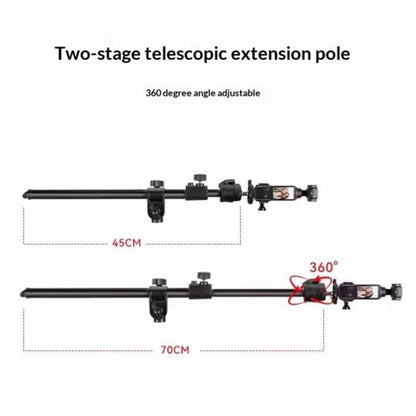 YUNTENG VCT-5288 Overhead 360 Degree Adjustable Crossbar Tripod 205cm Extended Tripod, VCT-5288