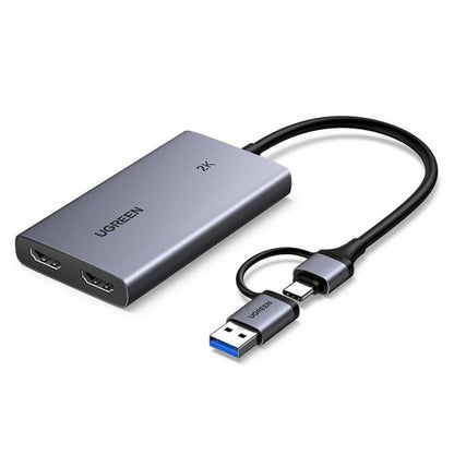 UGREEN CM726-25773 With 4K HD Loop Out USB A / USB C 2 in 1 2K / 30Hz Video Capture Card