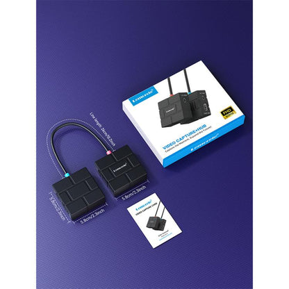 Lemorele AC12 Mini HDMI Capture Card, Type-C Low Latency Loopout Plug and Play, AC12