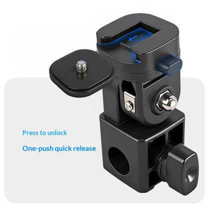 Y079 Camera Phone Fill Light 180 Degree Rotating Light Stand 1 / 4 Screw Cold Shoe Bracket