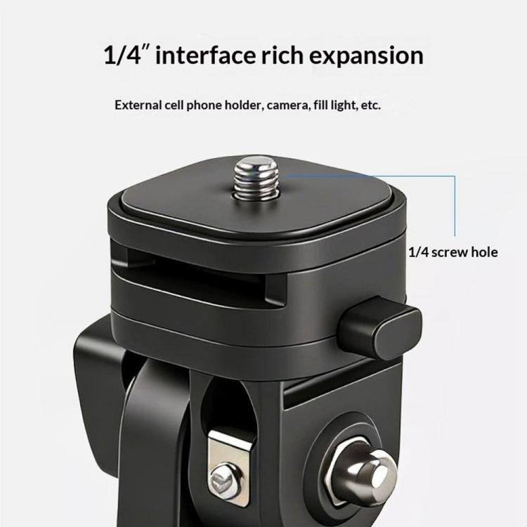 Y079 Camera Phone Fill Light 180 Degree Rotating Light Stand 1 / 4 Screw Cold Shoe Bracket