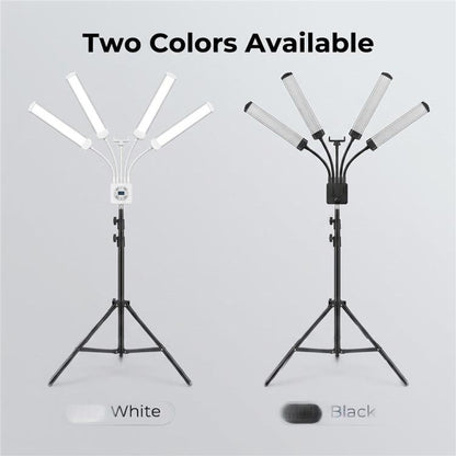 HD-150XJ 3200K-5600K Adjustable Remote Control 65W LED Photography Light 4-Arm Fill Light, US Plug, EU Plug, UK Plug, AU Plug