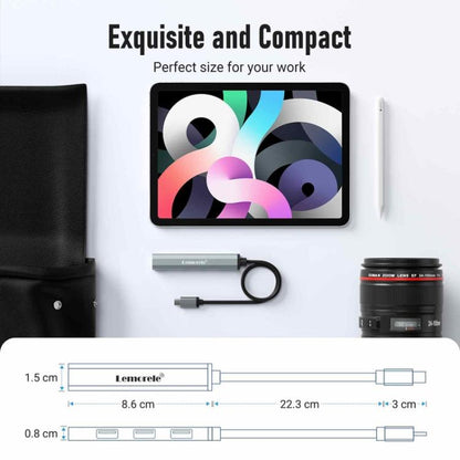 Lemorele TC57 4 in 1 Docking Station 4K Display 100W PD Laptop Portable Adapter