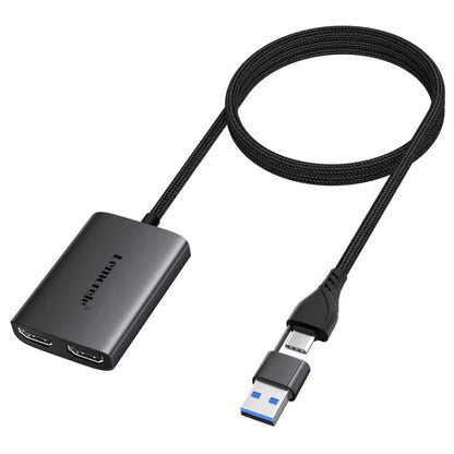 Lemorele HD10 USB / Type-C to HDMI-compatible Computer Phone HD Screen Adapter