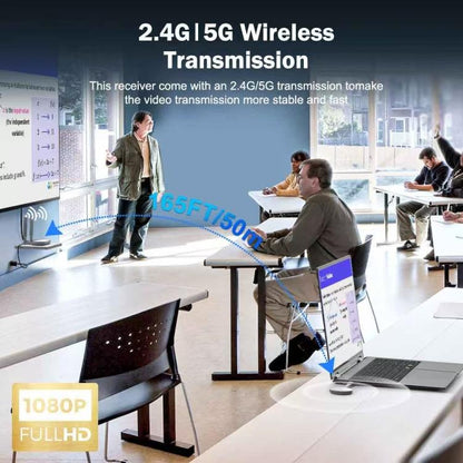 Lemorele G60 USB-A Wireless Transmitter Set 1080P 50M HDMI VGA 3.5mm Audio Extender