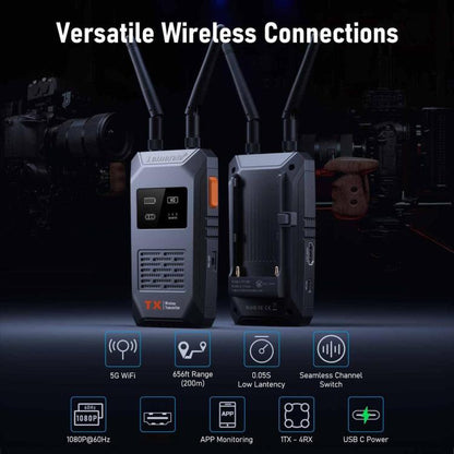 Lemorele R1100 Wireless Video Transmitter 1TX To 4RX 1080P 200M HDMI-compatible Loop Out Adapter
