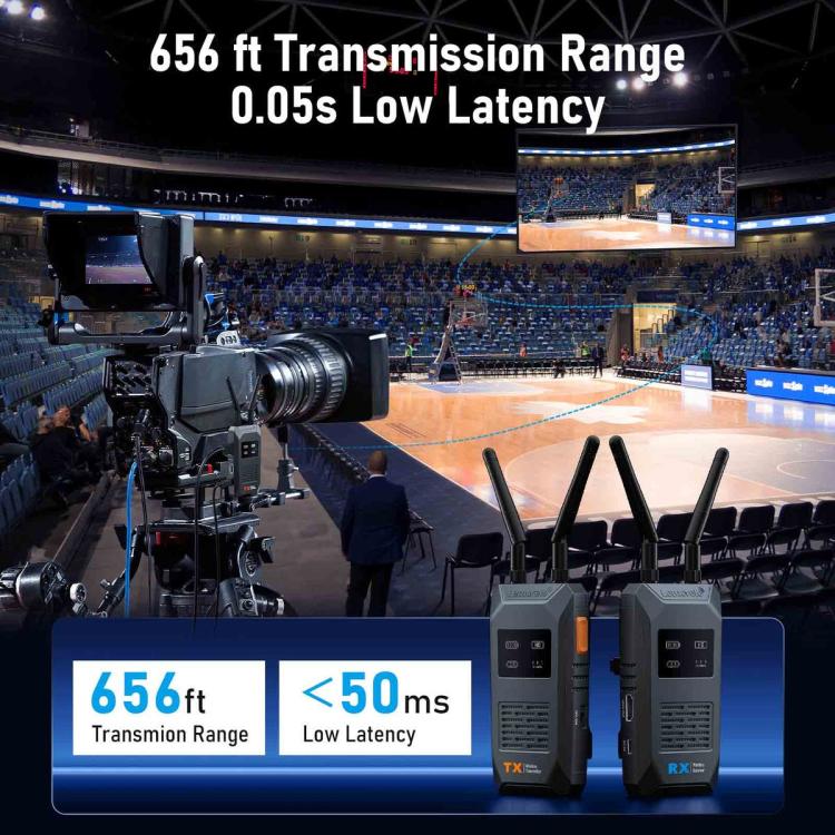 Lemorele R1100 Wireless Video Transmitter 1TX To 4RX 1080P 200M HDMI-compatible Loop Out Adapter