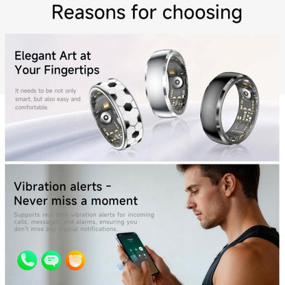 SY15 SIZE 10 Smart Ring, Supports Health Monitoring / Gesture Control