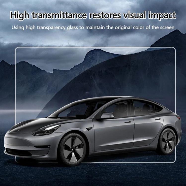 Easy Install Box Dust-Free Anti-Fingerprint Car Navigator Matte Tempered Glass Film, For Tesla Model Y Refresh 2025, For Tesla Model 3 Refresh, For Tesla Model 3 / Y