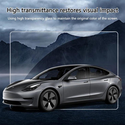Easy Install Box Dust-Free Anti-Fingerprint Car Navigator Matte Tempered Glass Film, For Tesla Model Y Refresh 2025, For Tesla Model 3 Refresh, For Tesla Model 3 / Y