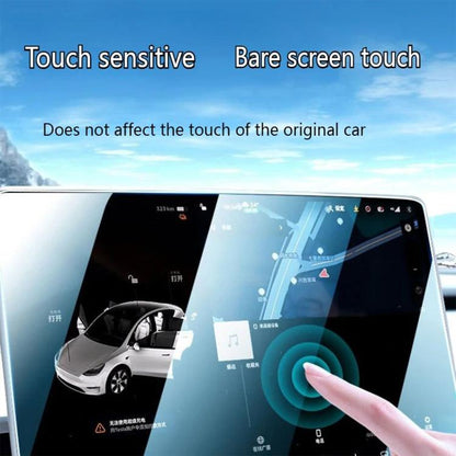 Easy Install Box Dust-Free Anti-Fingerprint Car Navigator Matte Tempered Glass Film, For Tesla Model Y Refresh 2025, For Tesla Model 3 Refresh, For Tesla Model 3 / Y