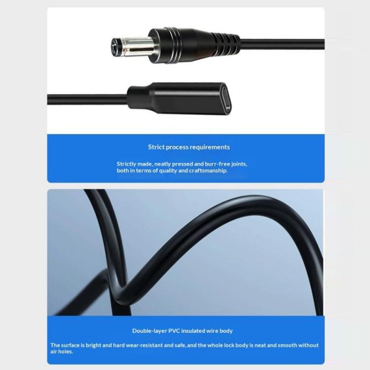 14pcs PA-100W DC Adapters 100W USB-C/Type-C Female to DC Male Cable Adapter Kit, 14 in 1