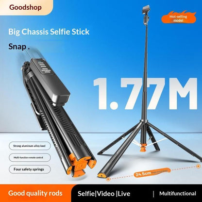 T05TK For Photography Tripod Selfie Stick Auto-Open Gimbal Stabilizer Remote Control Phone Stand, T05TK