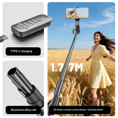 T05TK For Photography Tripod Selfie Stick Auto-Open Gimbal Stabilizer Remote Control Phone Stand, T05TK
