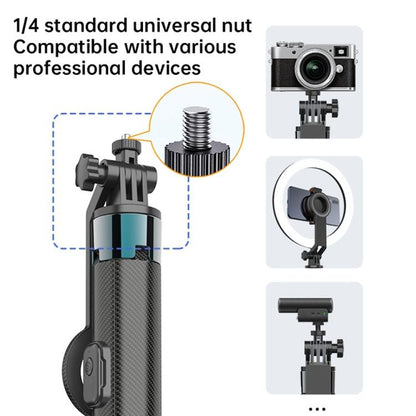 K14 1.7m Extendable Remote Control Magnetic Phone Stand Selfie Stick Tripod, K14