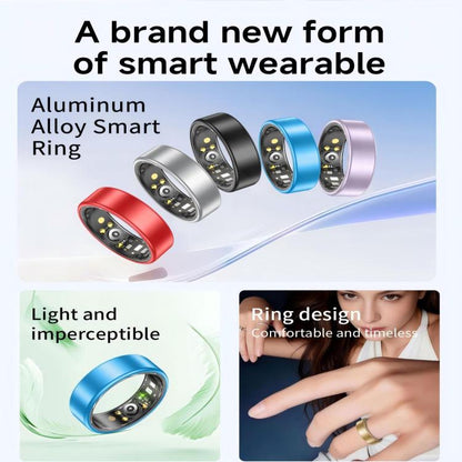 R88 Smart Ring Fitness Tracker, Supports Health Monitoring / Camera Control, Size 13, Size 14