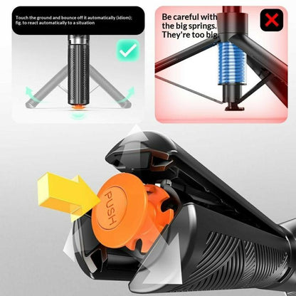 T01S For Live Streaming 3-in-1 Extendable Bluetooth Remote Phone Holder Stand Selfie Stick Tripod, T01S