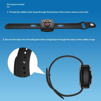 D10 Wireless Controller BT Remote Control For DJI Action, GoPro, Insta360 Action Cameras
