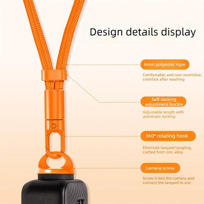 Anti-Loss Self-Locking Adjustable Camera Wrist Lanyard, For DJI Osmo Pocket 4 / 3