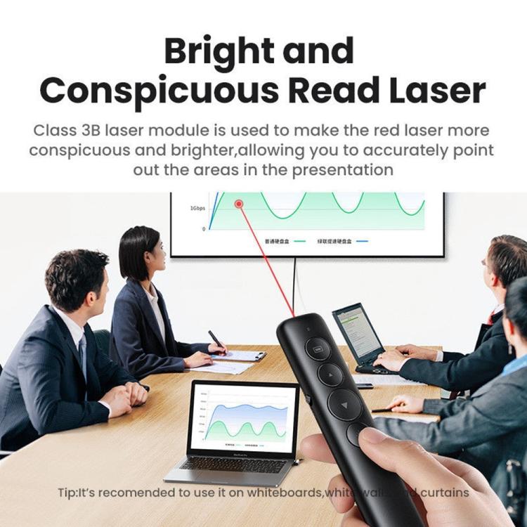UGREEN LP479 50654 2.4GHz Wireless Remote Laser Pointer PPT Presenter