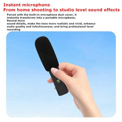 J68 4-in-1 Wireless Lavalier Noise Reduction Magic Microphone, with USB-C Receiver and Charging Case, J68