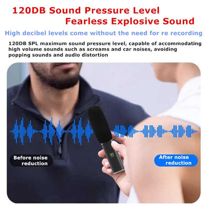 J68 4-in-1 Wireless Lavalier Noise Reduction Magic Microphone, with USB-C Receiver and Charging Case, J68