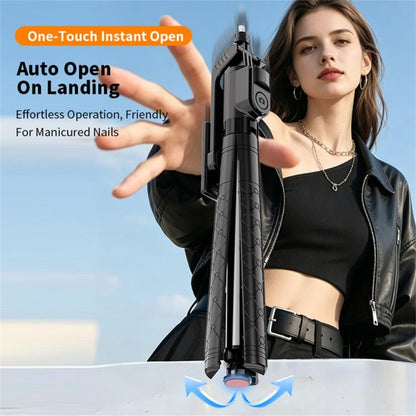 K52 With Bluetooth Remote Outdoor Travel 2.08m Extendable Selfie Stick Tripod, K52