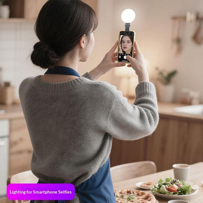 MJ-23 For Selfie Live Streaming RGB Mini LED Fill Light Portable Magnetic Clip-on Lamp, MJ-23