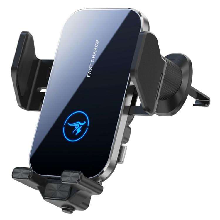 X14 15W Qi Wireless Car Charger 360-Degree Rotatable Air Vent Phone Holder, X14 (Black), X14 (Silver)