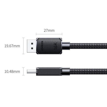 UGREEN DP128 3 Meter DP2.1 DisplayPort Male to Male Adapter Cable 16K / 60Hz 80Gbps