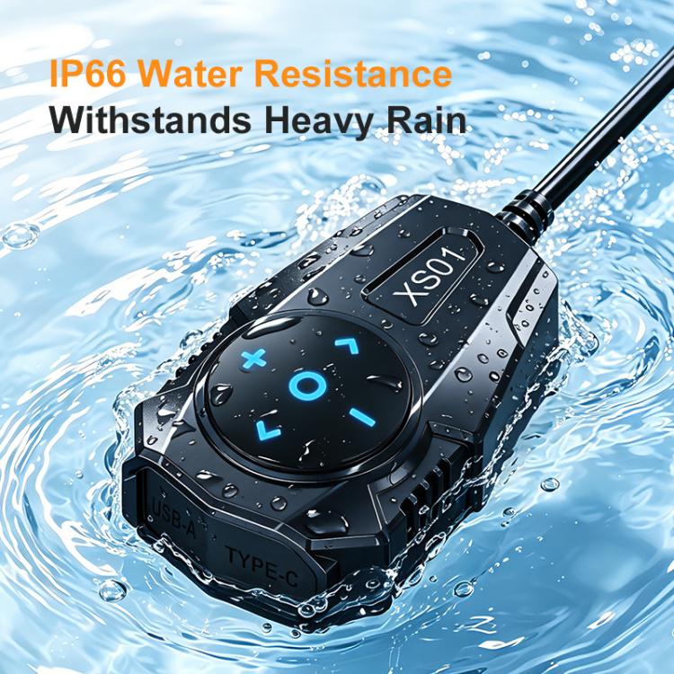 54W Waterproof Motorcycle Phone Charger USB-A & Type-C Handlebar Charger with Bluetooth Controller