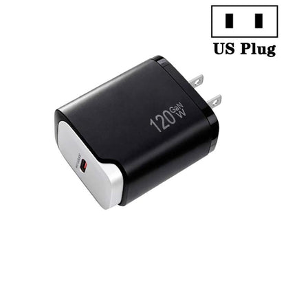 PD48 GaN 120W USB-C Fully Compatible Protocol Charger for Laptops, US Plug, US Plug